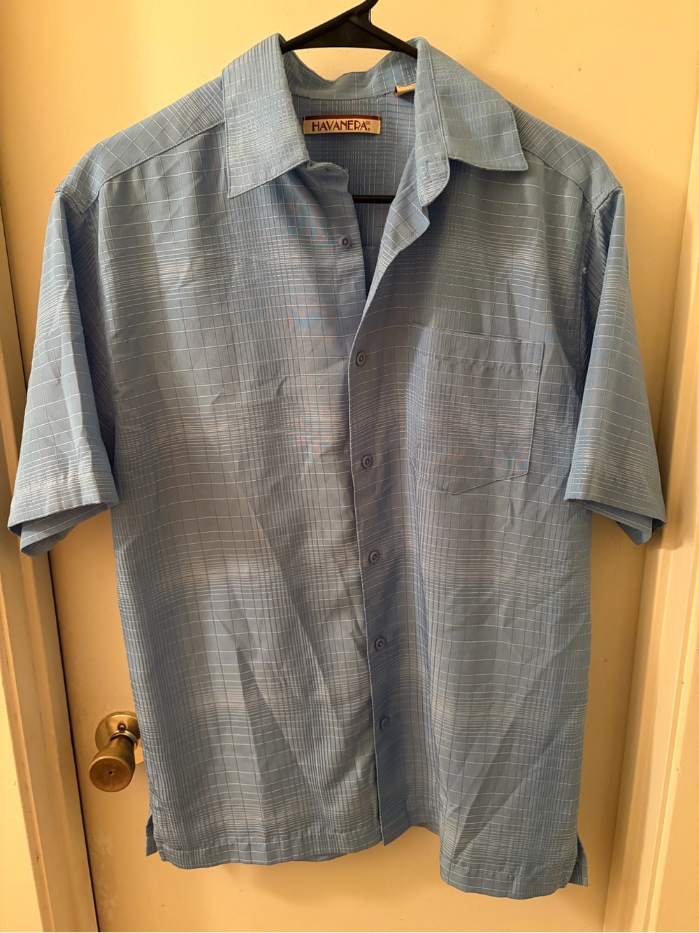 Havanera Light Blue Short-Sleeve Button-Down Shirt